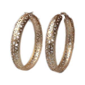 Simran Large Classic Gold Tone Earrings