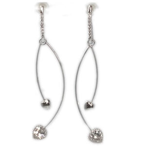 Silver Curve Earrings